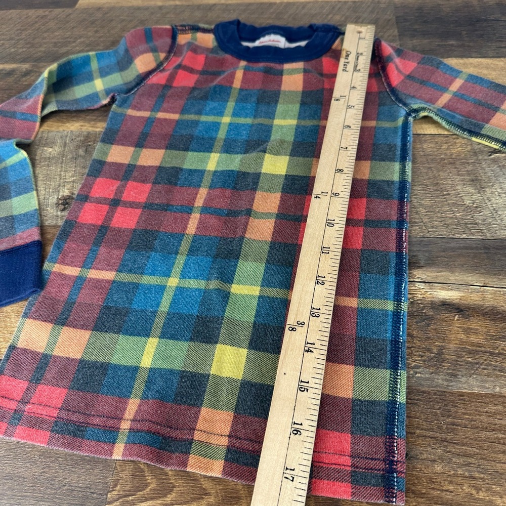 Hanna Andersson Kids 120 US 6-7 Plaid Organic Cotton Pajama Set Multicolor 59852 - Picture 7 of 10